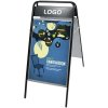 Expo Sign Kundenstopper mit Logo schild - 50x70 cm - schwarz #3