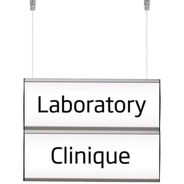 Doppelseitiges Hängeschild, 2 Schichten - 50 x 29,6 cm #1